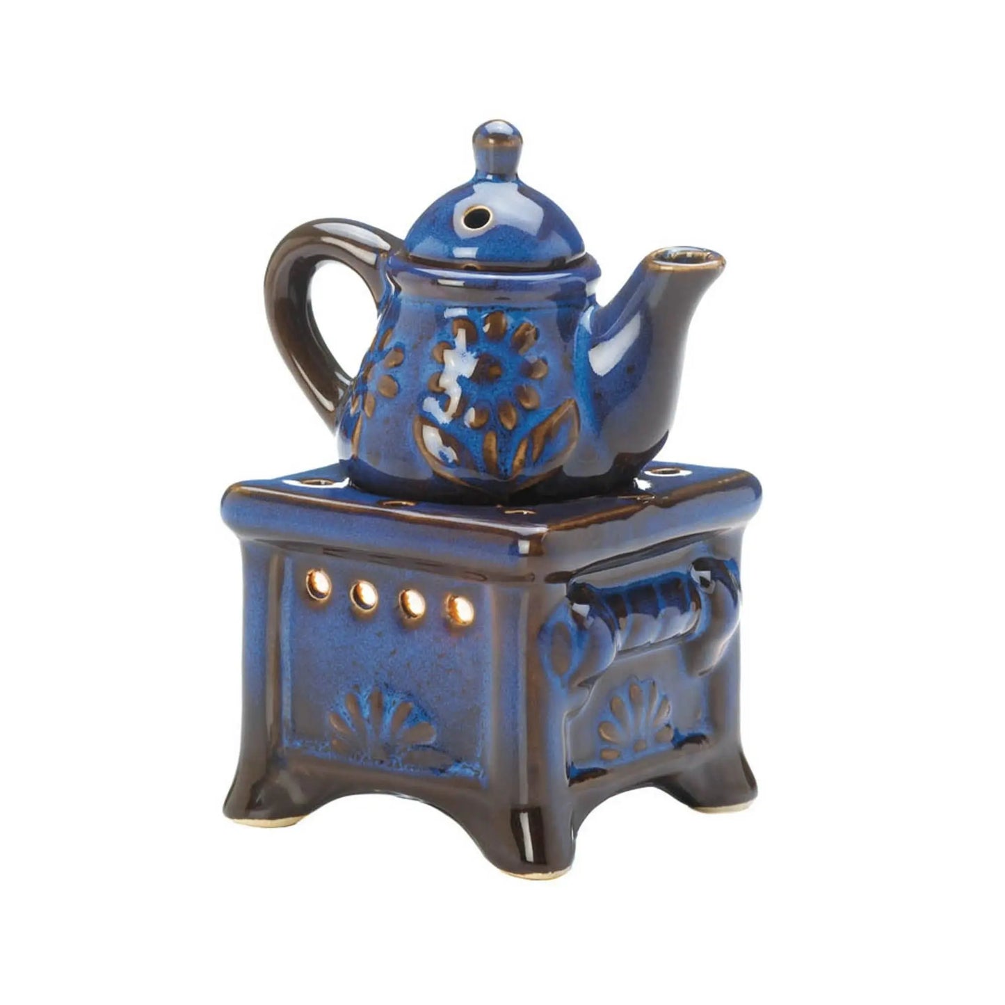 Blue Stove & Teapot Warmer Zingz Home