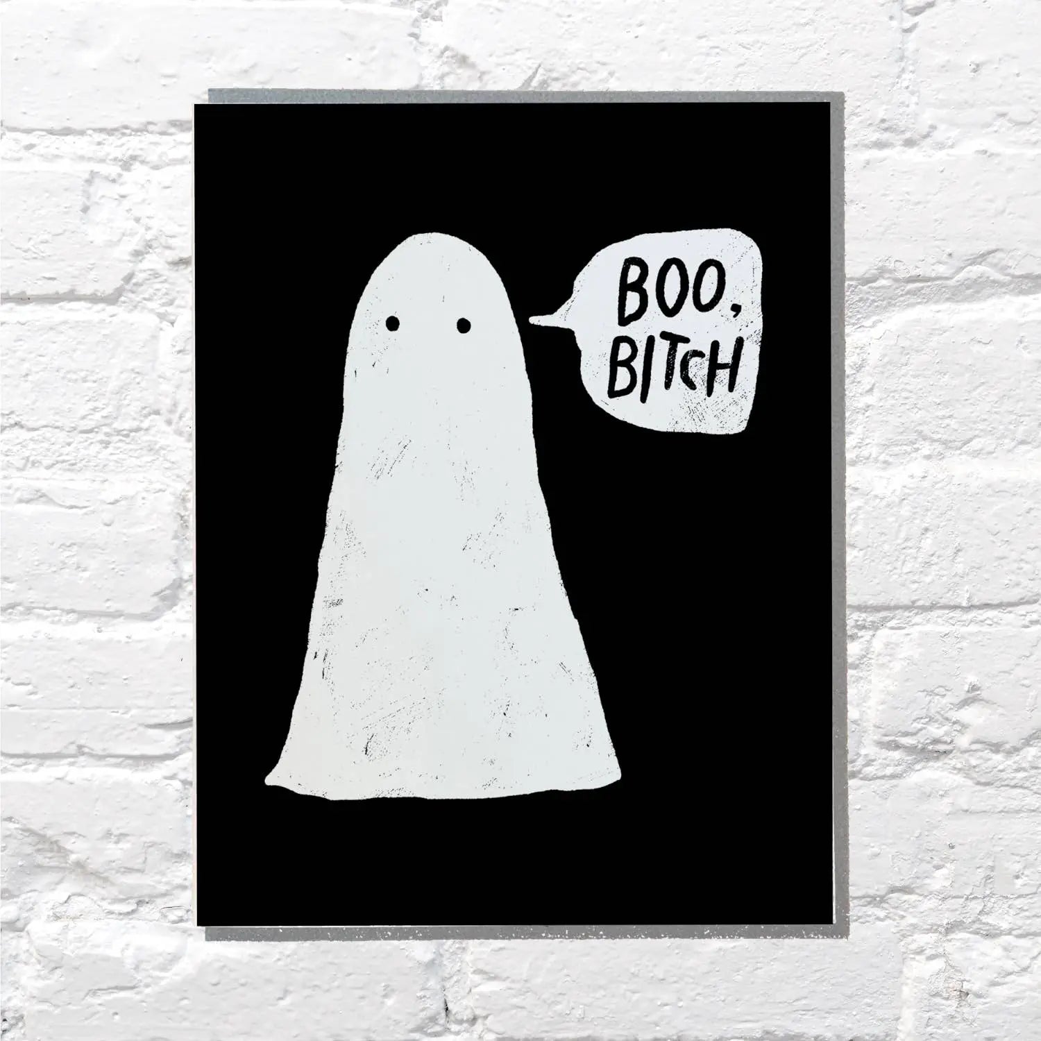 Boo Bitch Halloween Card Bench Pressed